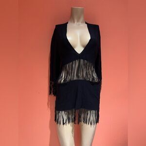 BEACH BUNNY FRINGE TUNIC!!